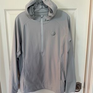 Ladies Gray Hooded Jacket